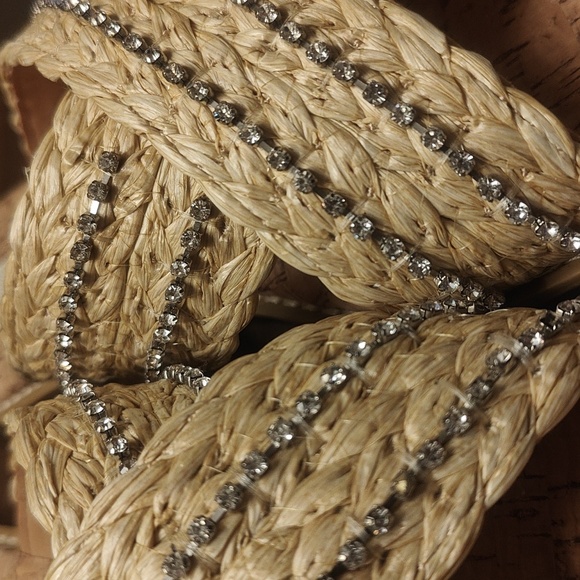 NWOT Crown Vintage cork/bling slides sz 10M - Picture 1 of 4